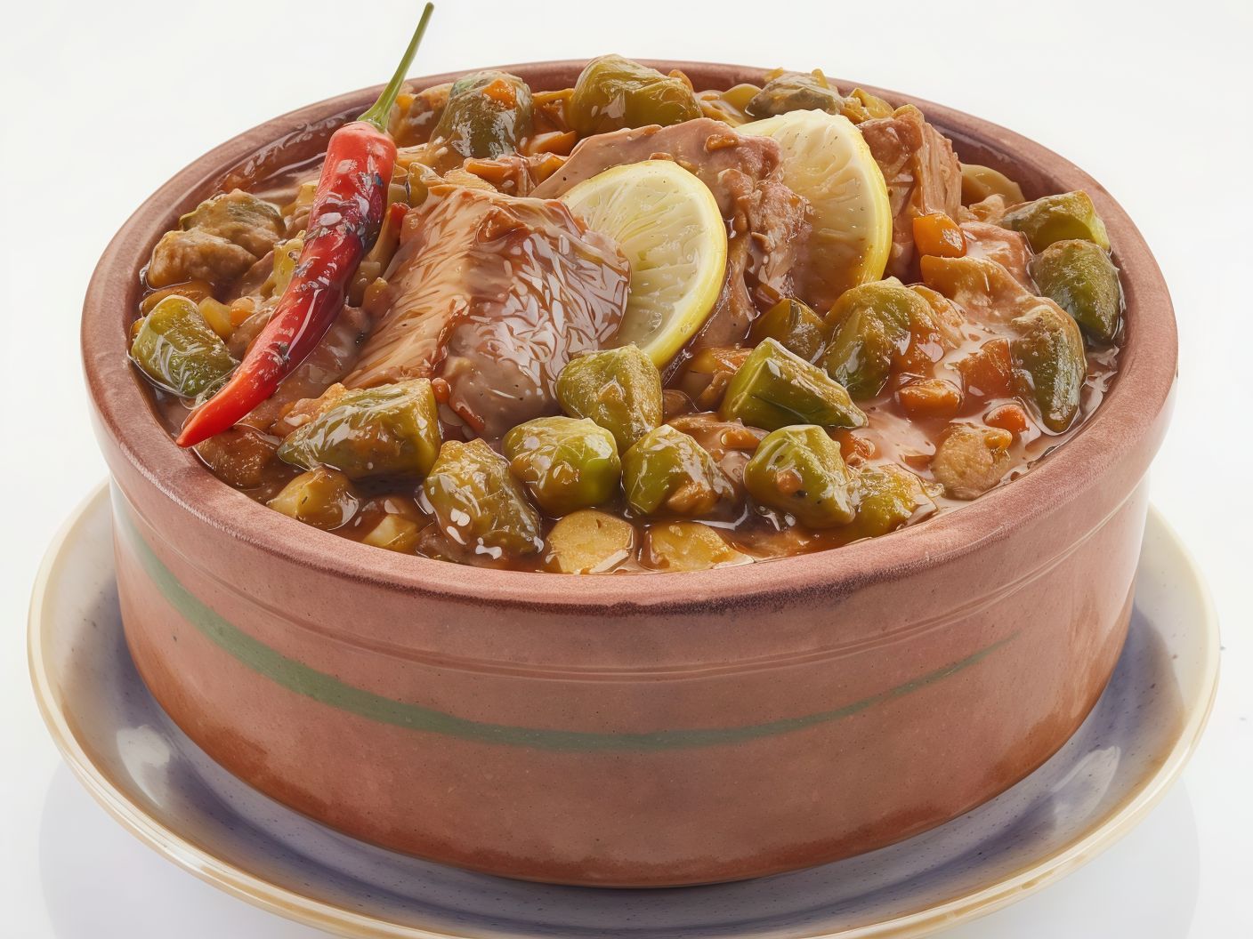 Vegetable and meat casserole