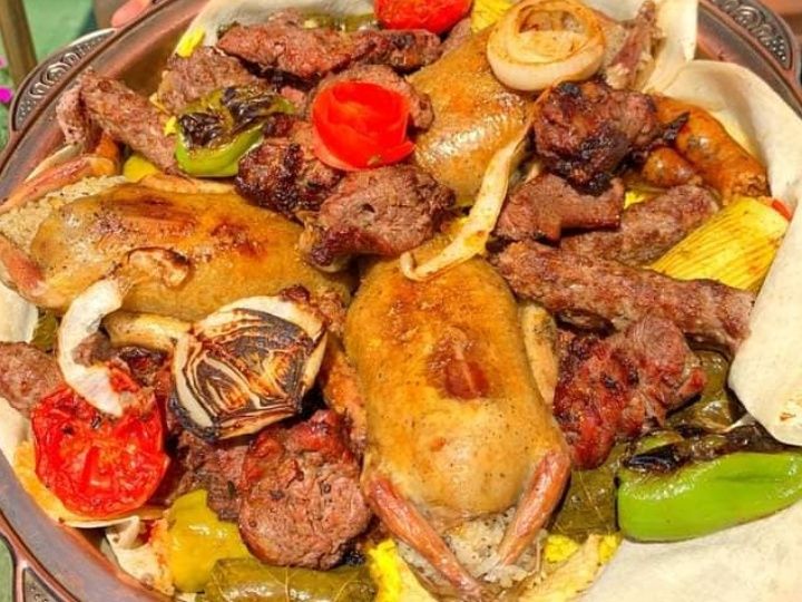 2 Stuffed Pigeon With Rice + Quarter Kofta + Quarter Shish Tawook + Basmati Rice