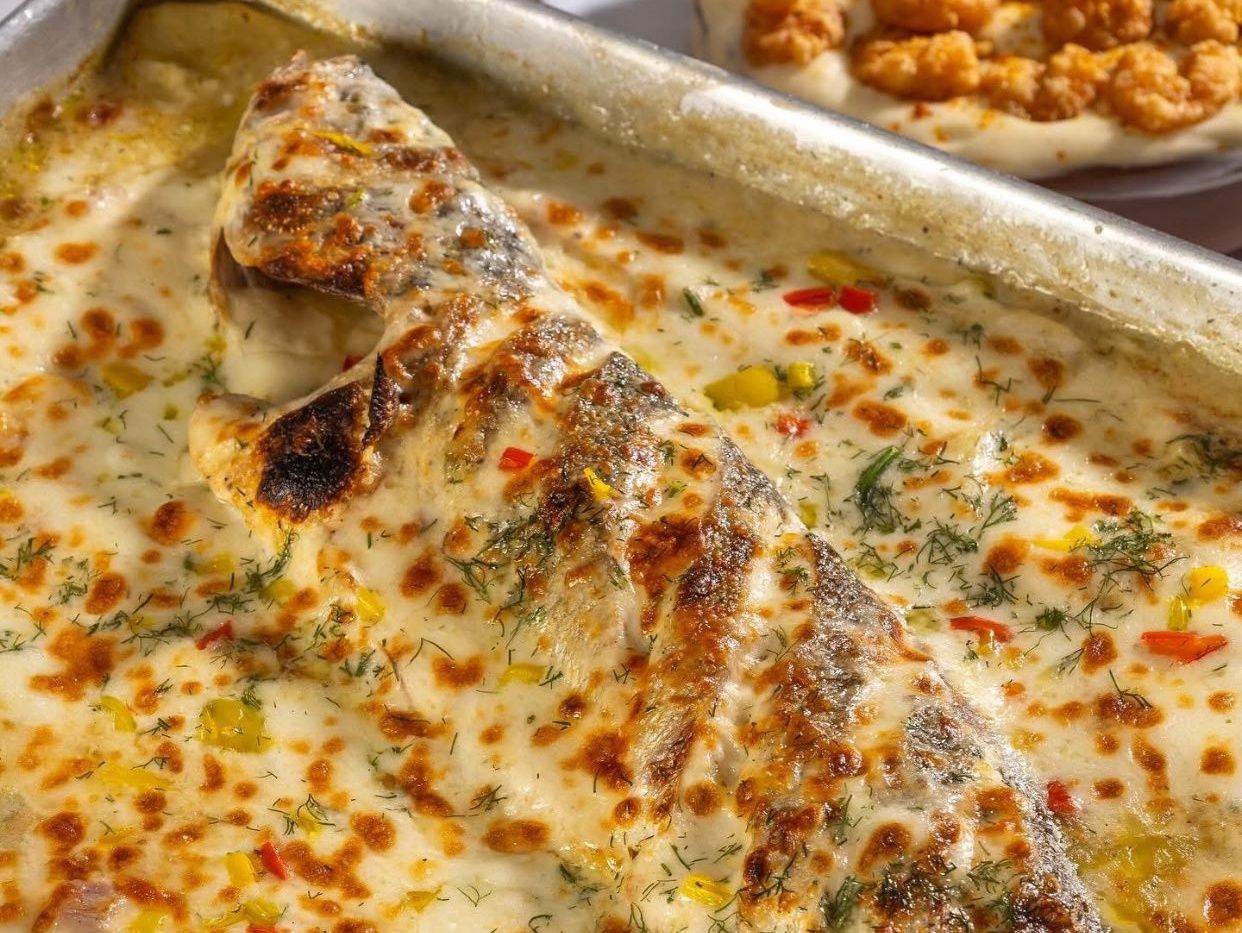 Fish Gzl With Potatoes With Shrimp And Squid