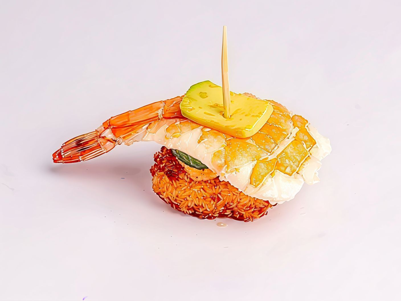 Fried Crispy Rice With Shrimp