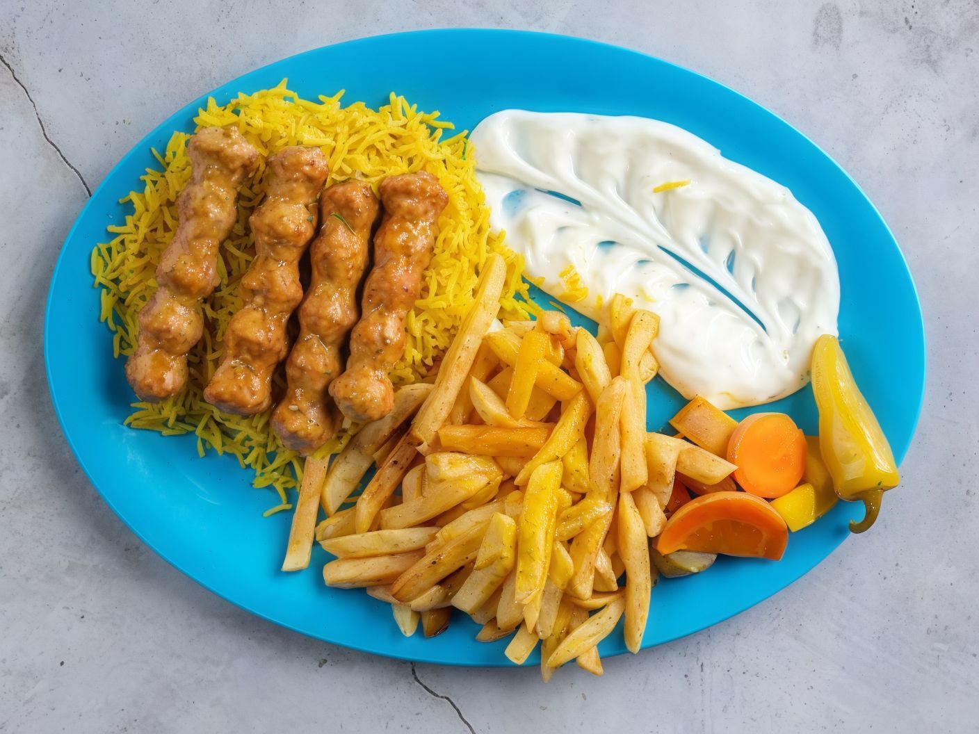 Grilled Chicken Kofta Meal