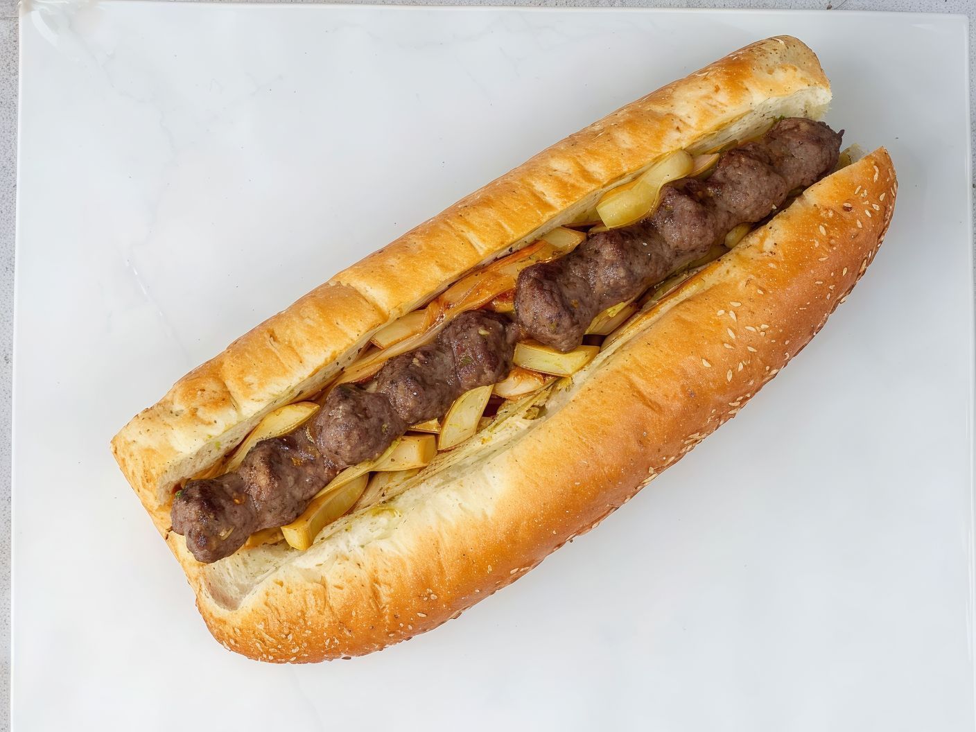 Grilled Meat Kofta Sandwich
