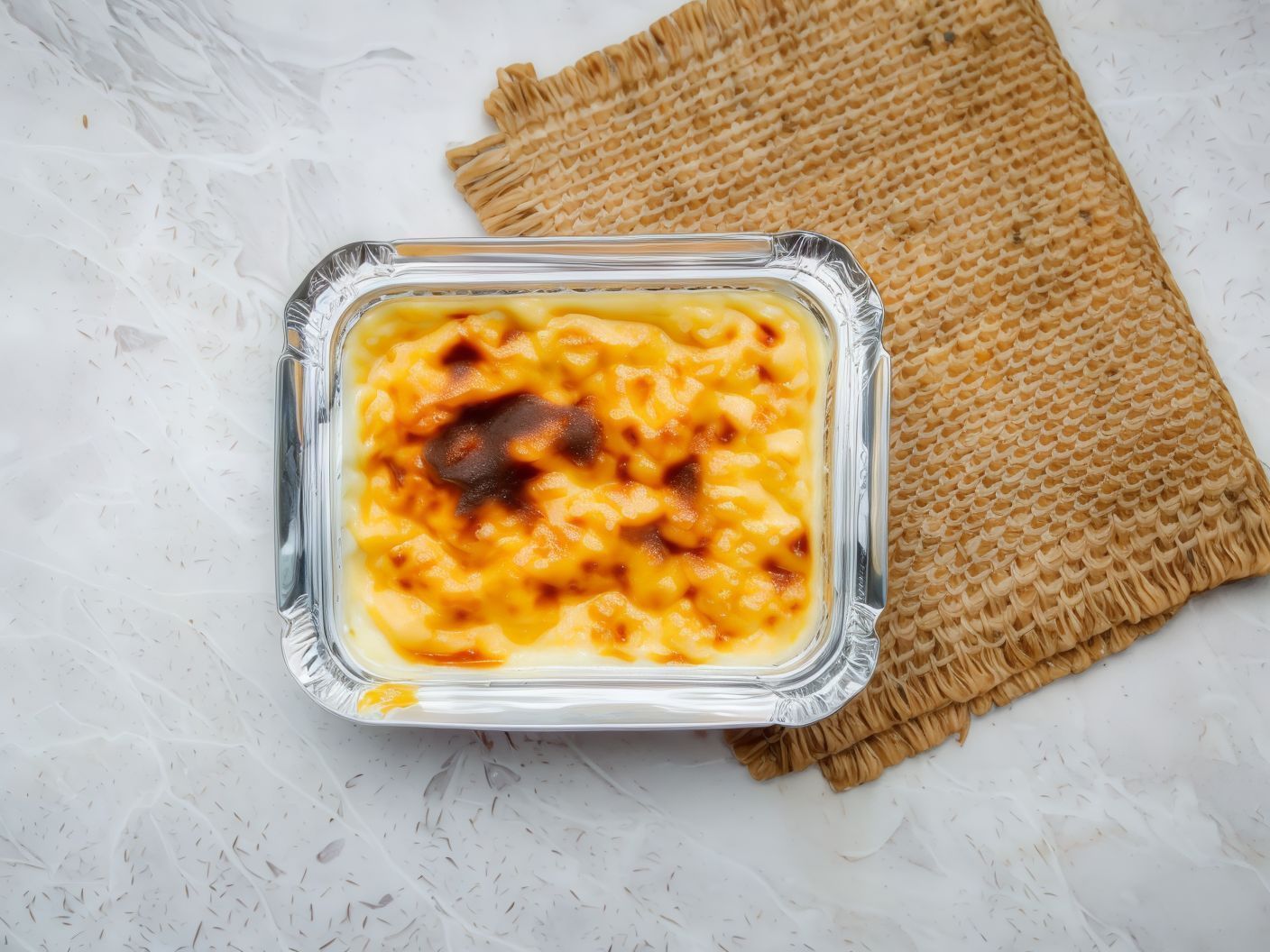 Baked rice pudding