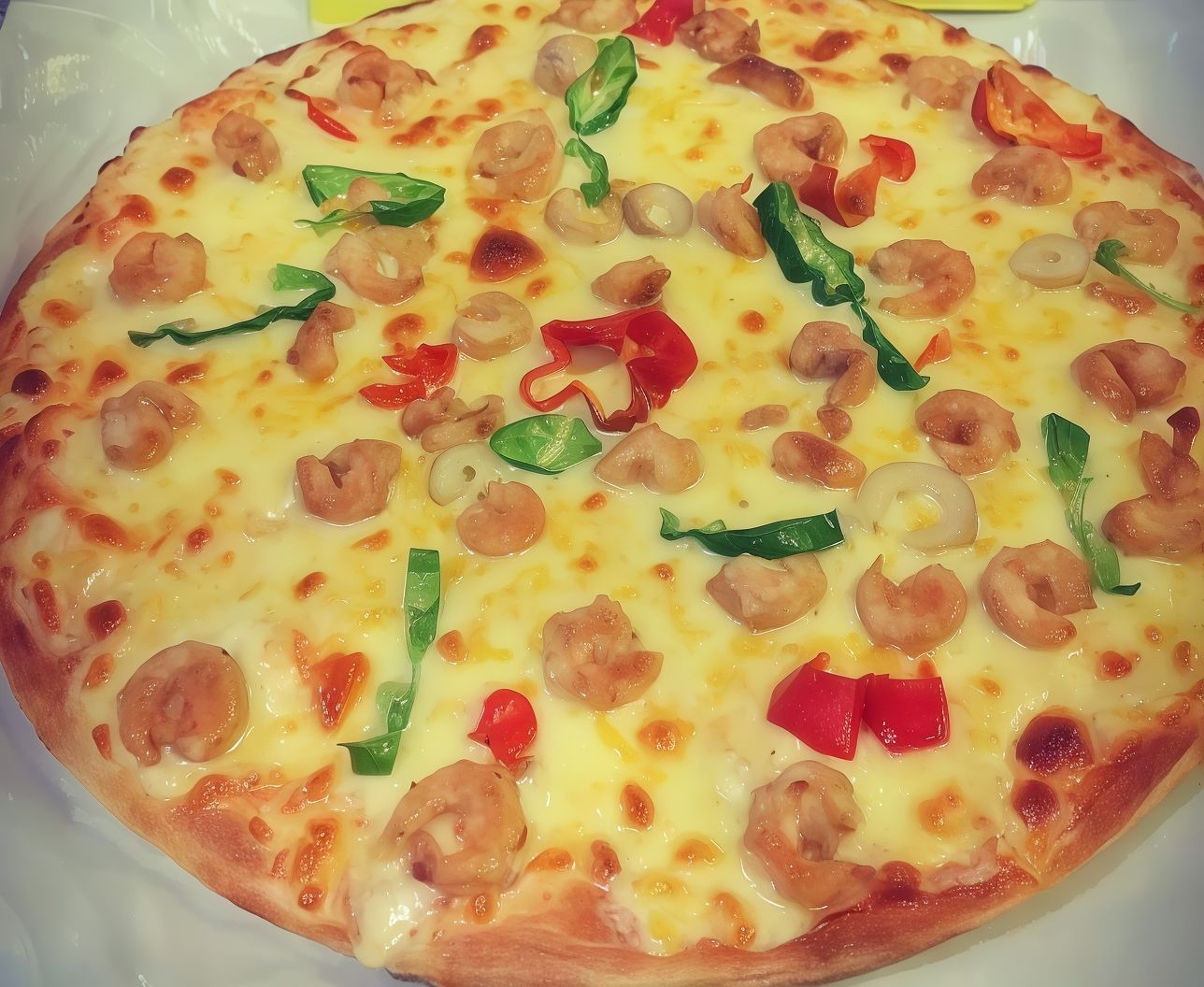 Mix Cheese Oriental Pizza