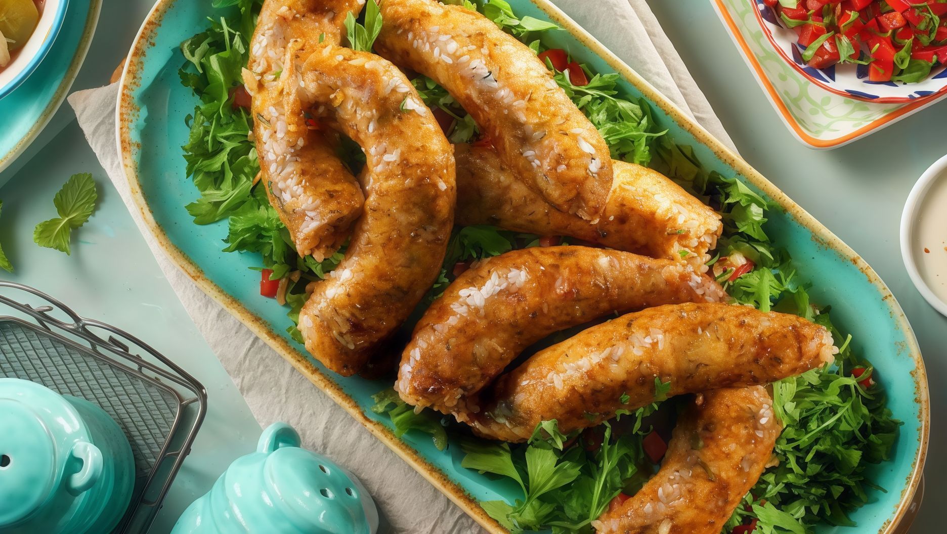 Rice stuffed intestines