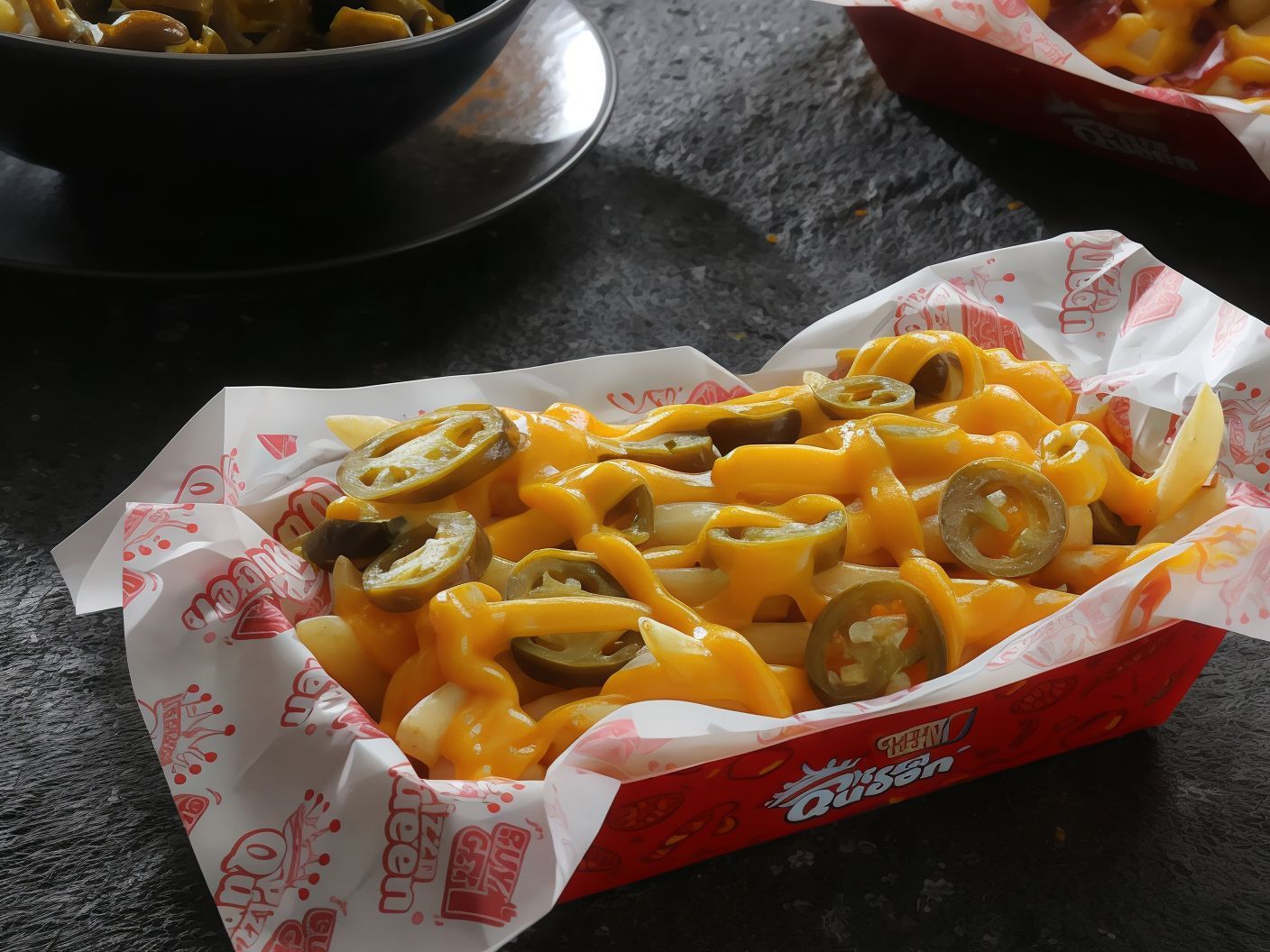 Cheesy Fries With Pepperoni Pieces
