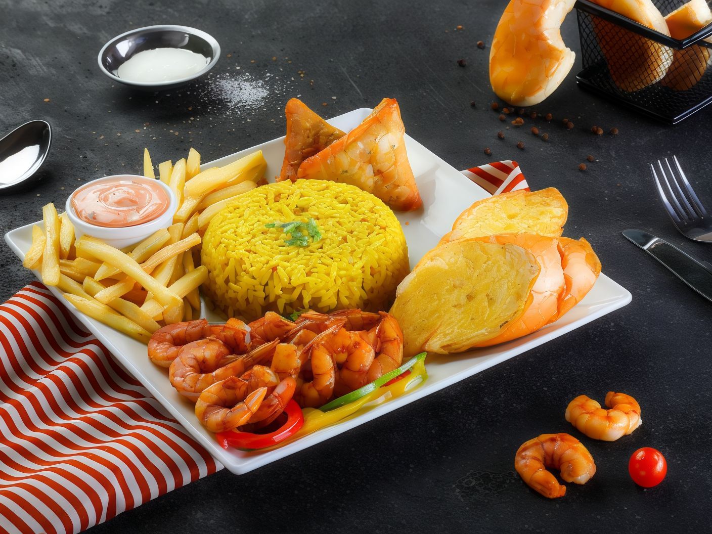 Shrimp Fajita Platter