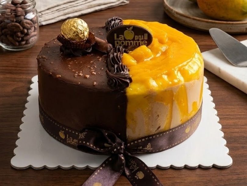 Rocher Mango Cake