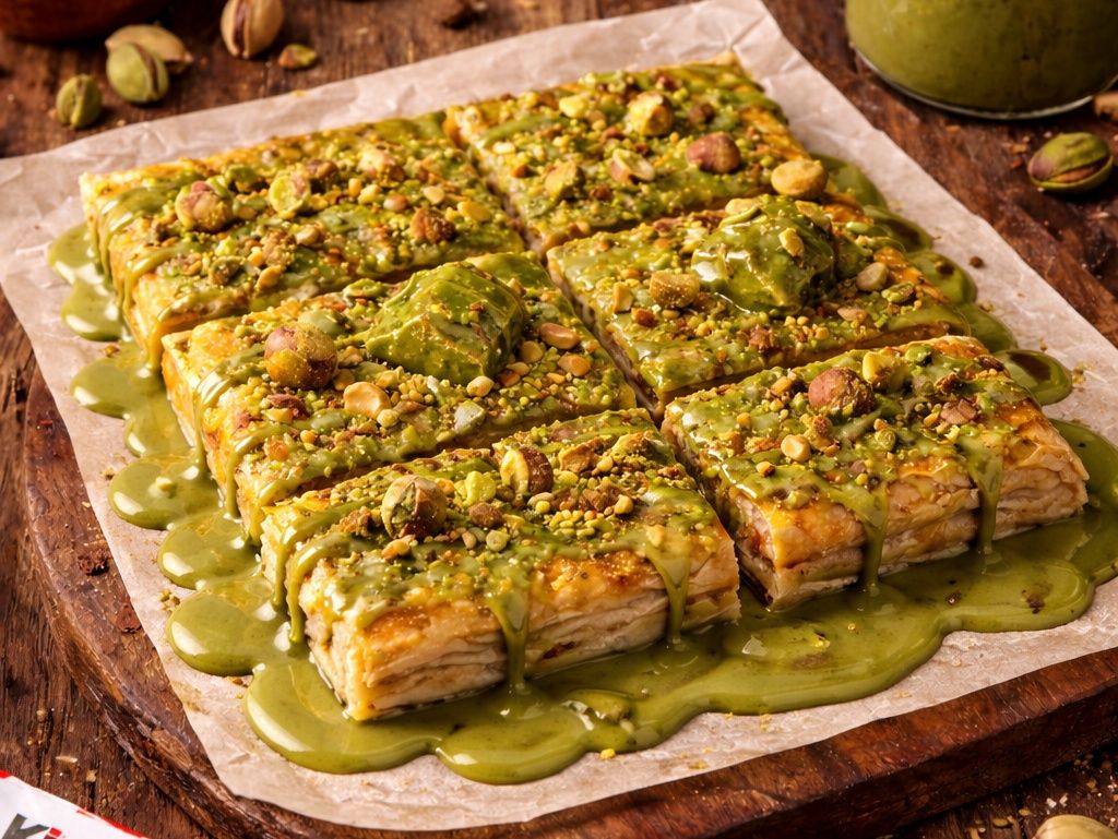 فطيرة صوص فستق حلبي وسط