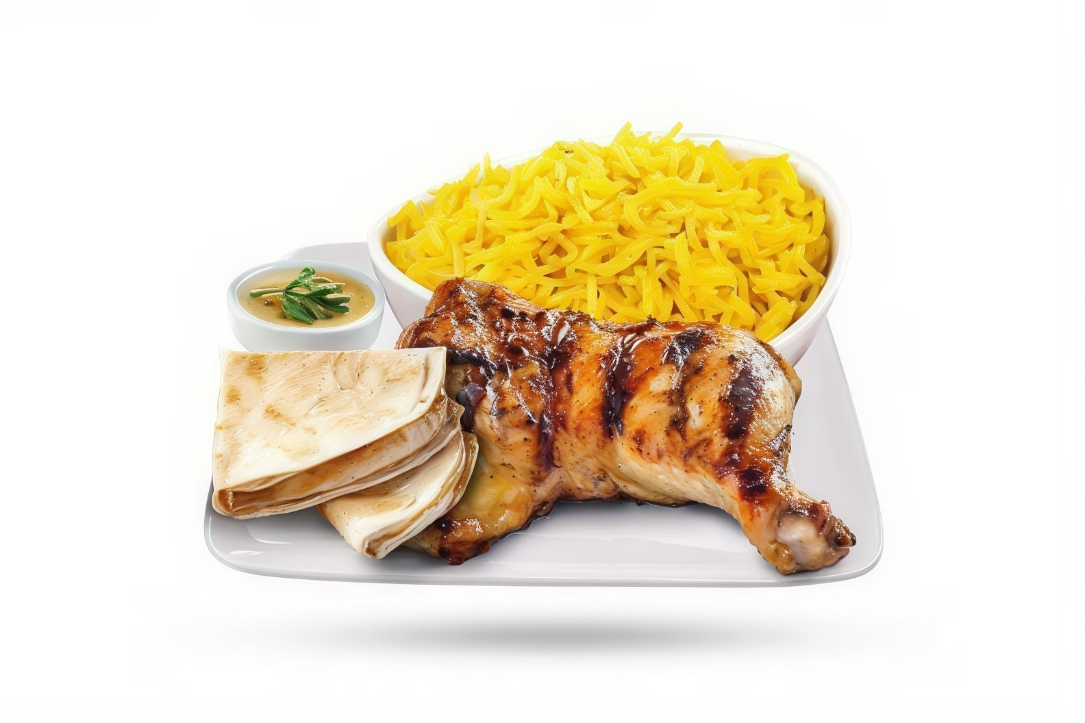 Quarter Chicken Thigh Meal