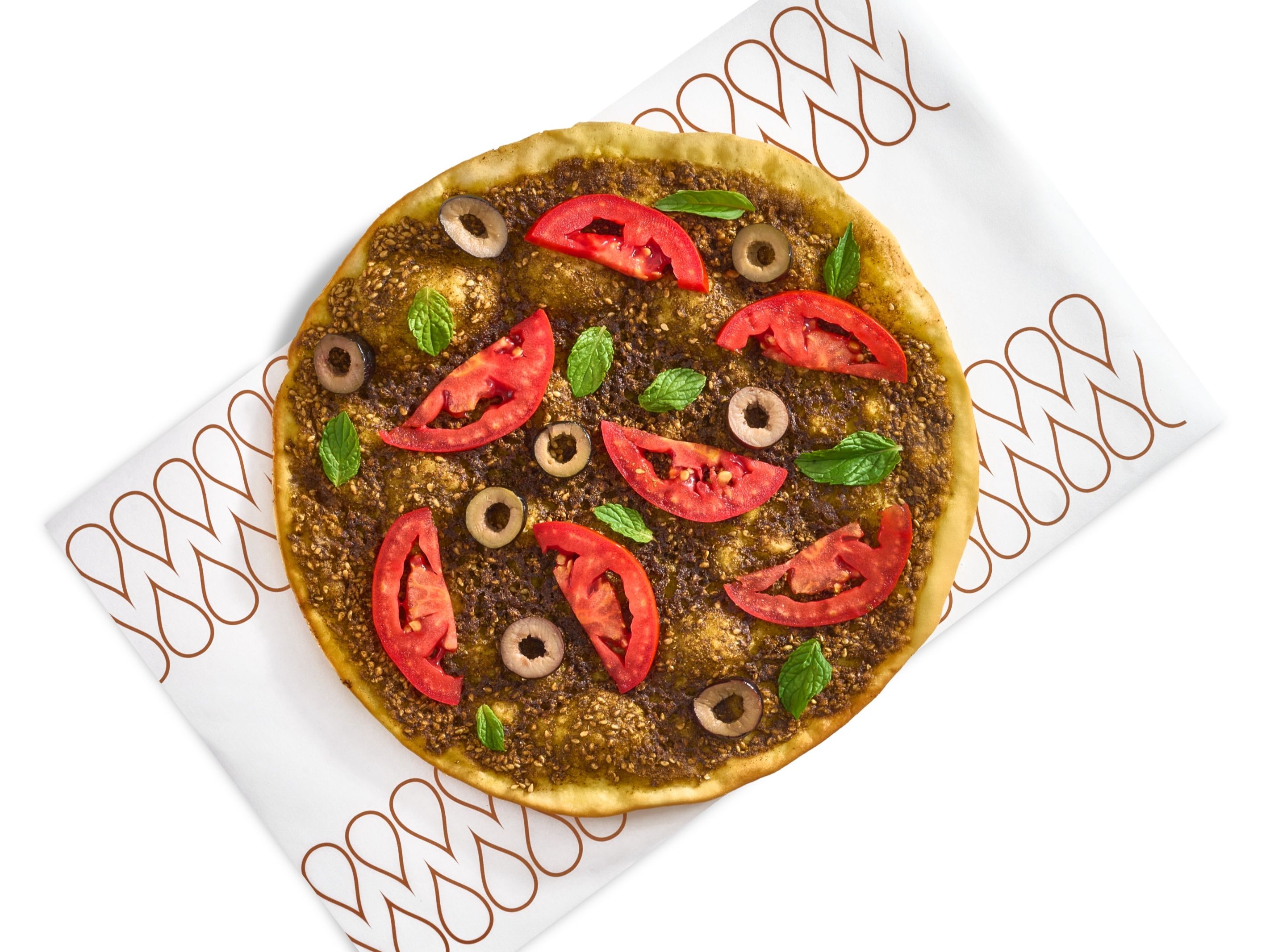 Zaatar Manousheh with Vegetables
