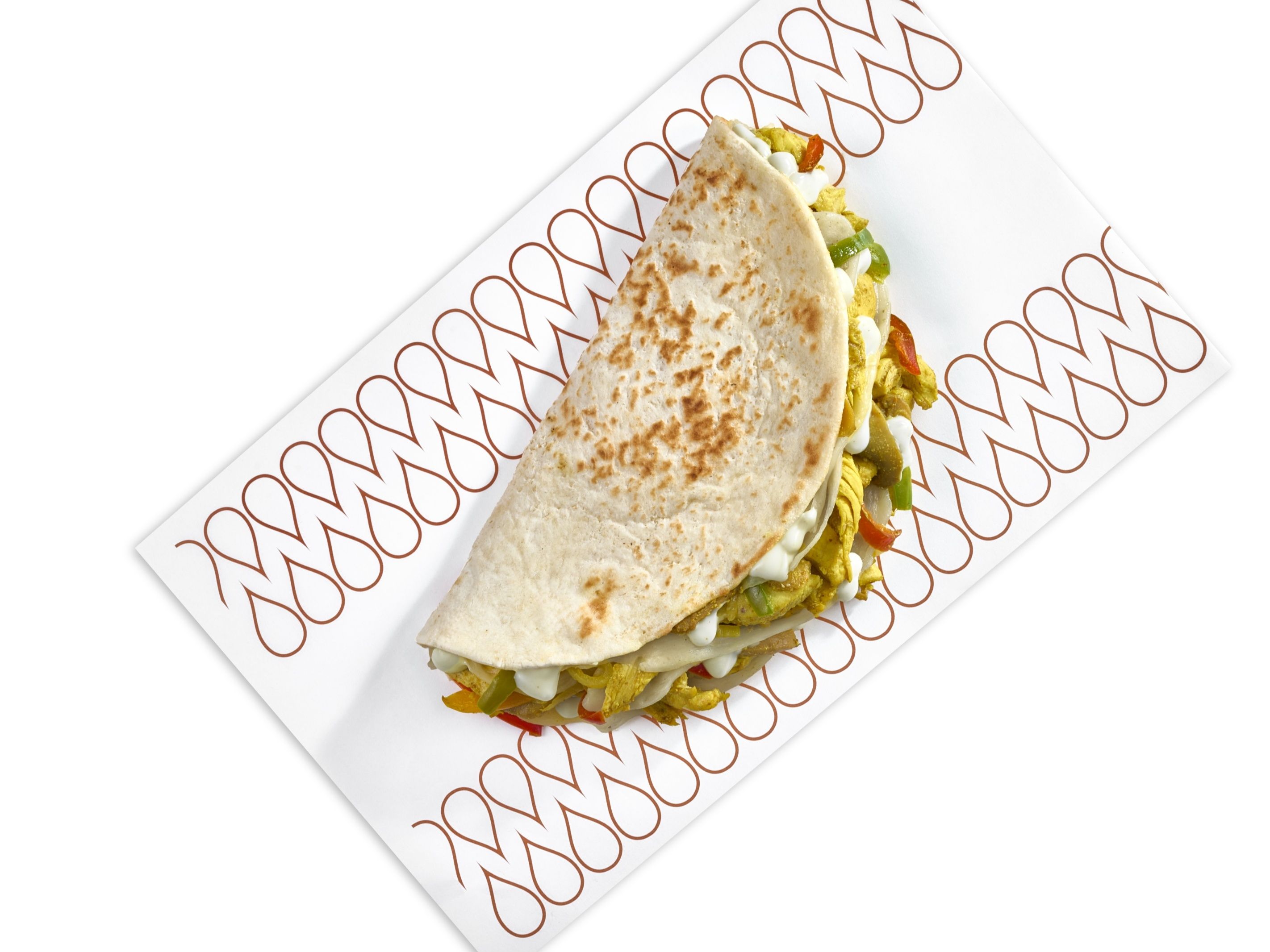 Chicken Fajita Manousheh with Cheese