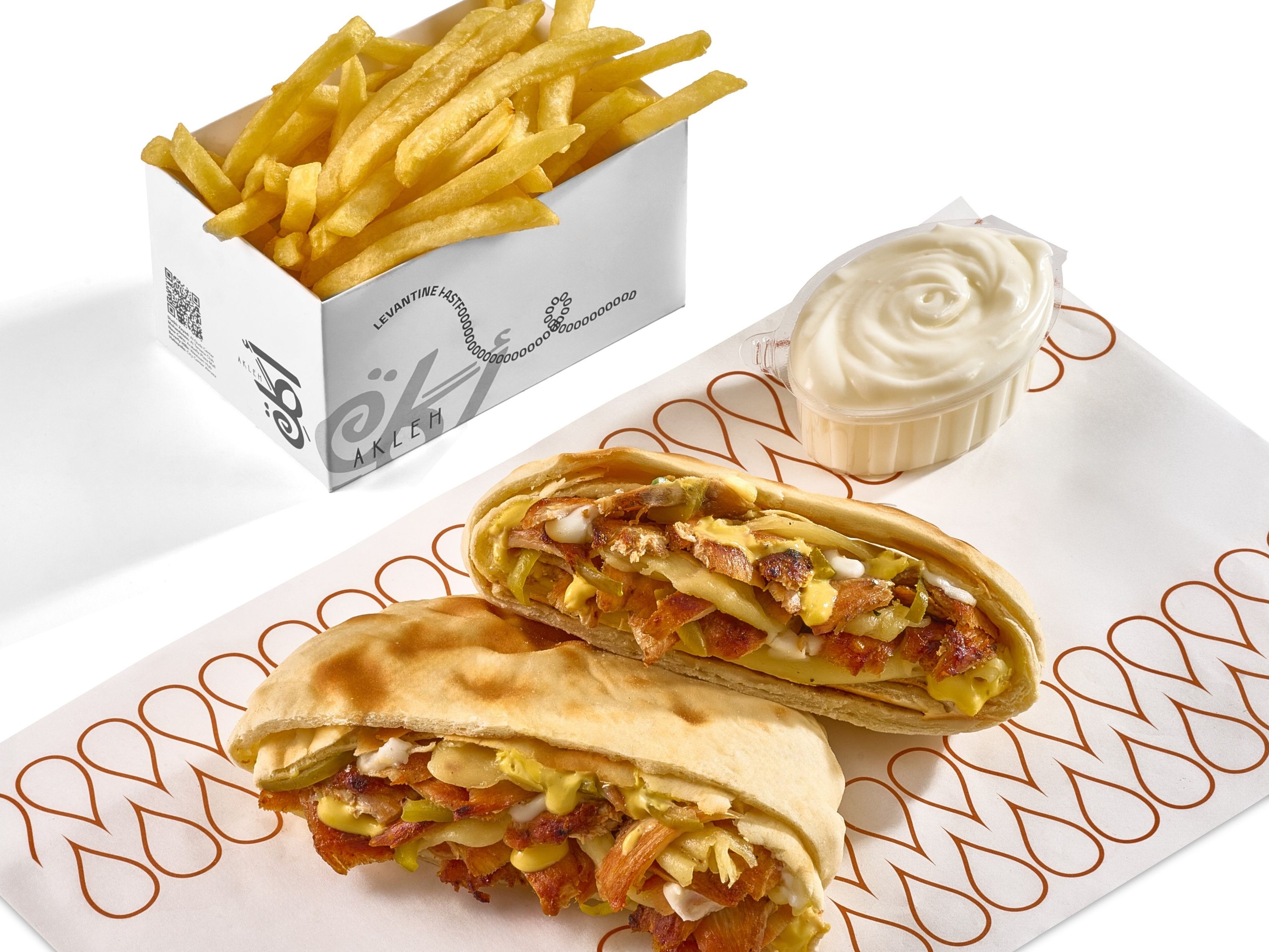 Chicken Shawarma Hawawshi Meal
