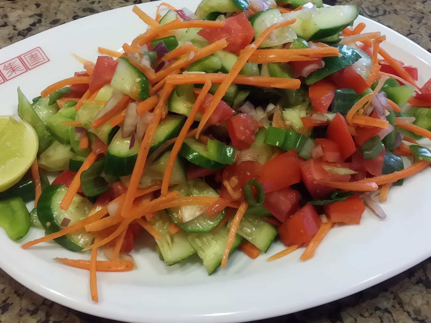Oi05- Green Salad In Indian Style