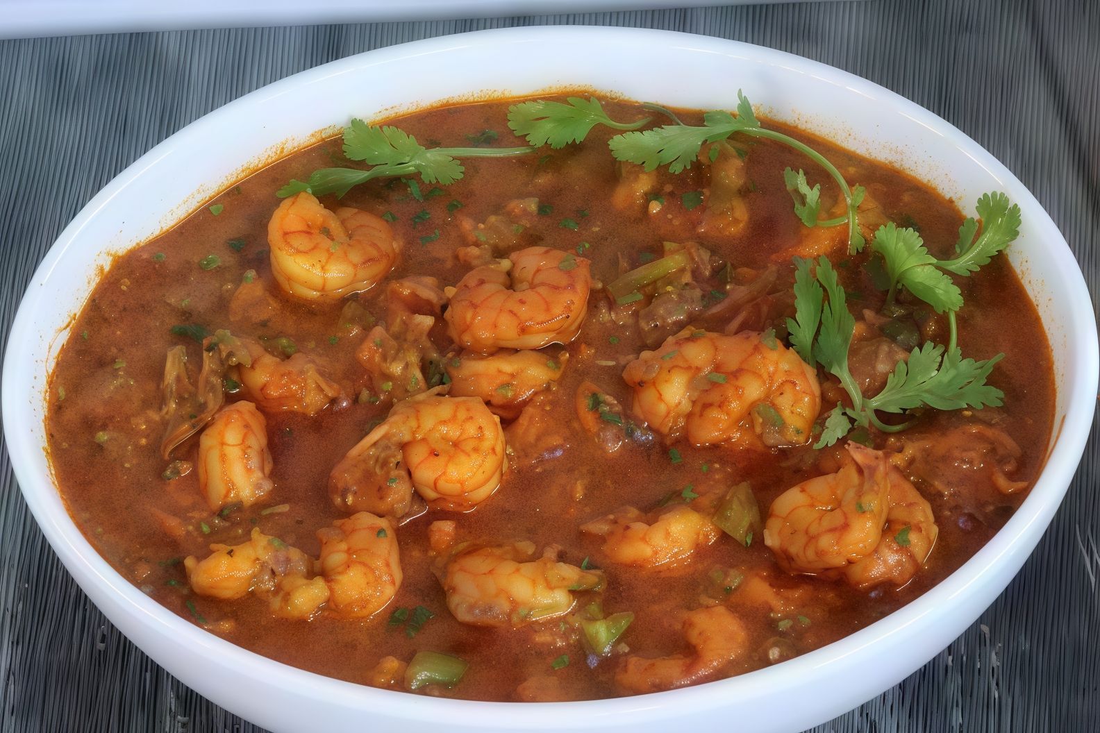Si03- Shrimp Kadai In Indian Style