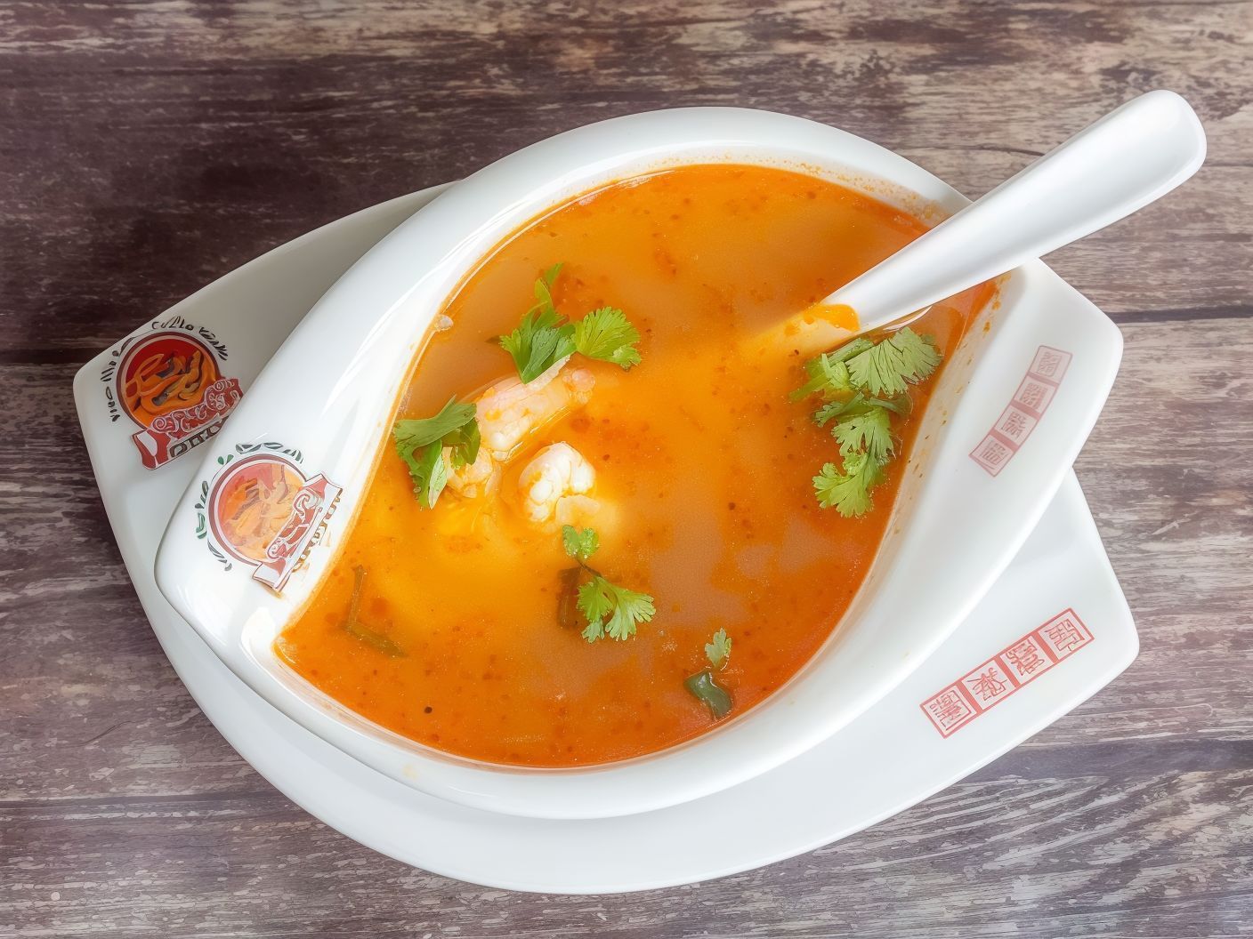 AT01- Shrimp Soup with Lemon Grass In Thai Style