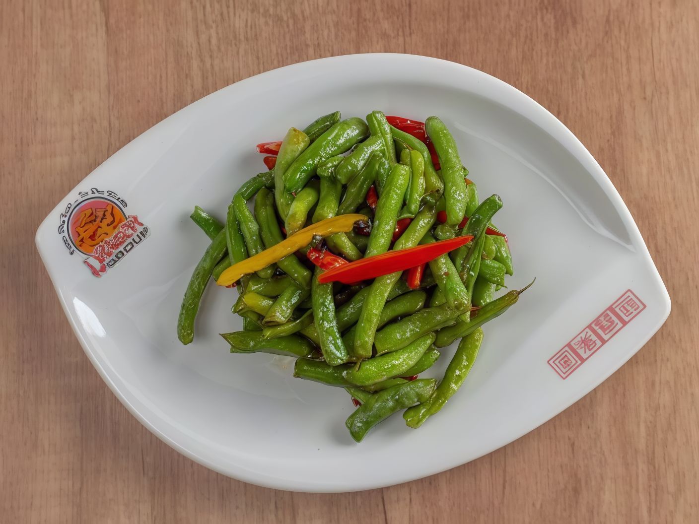V10- Fried String Beans in Garlic Sauce In Chinese Style