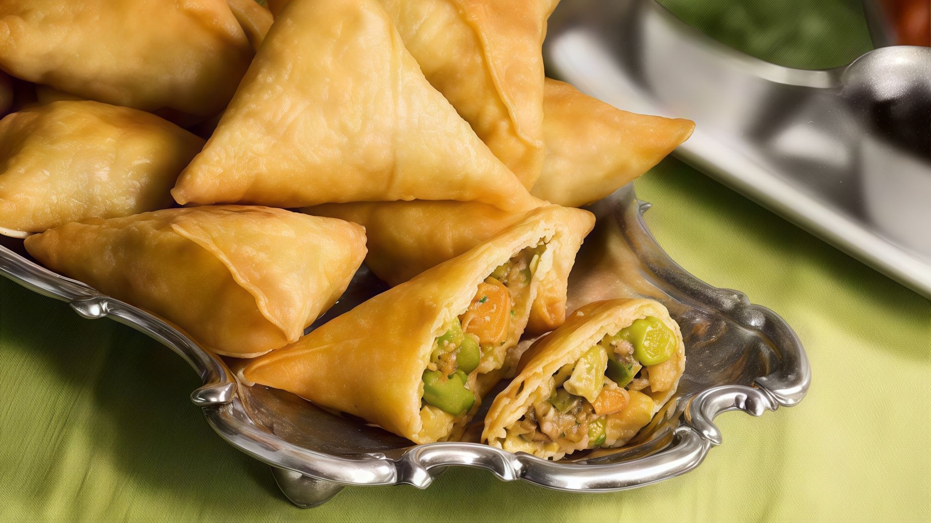 AI03- Vegetables Sambousek In Indian Style