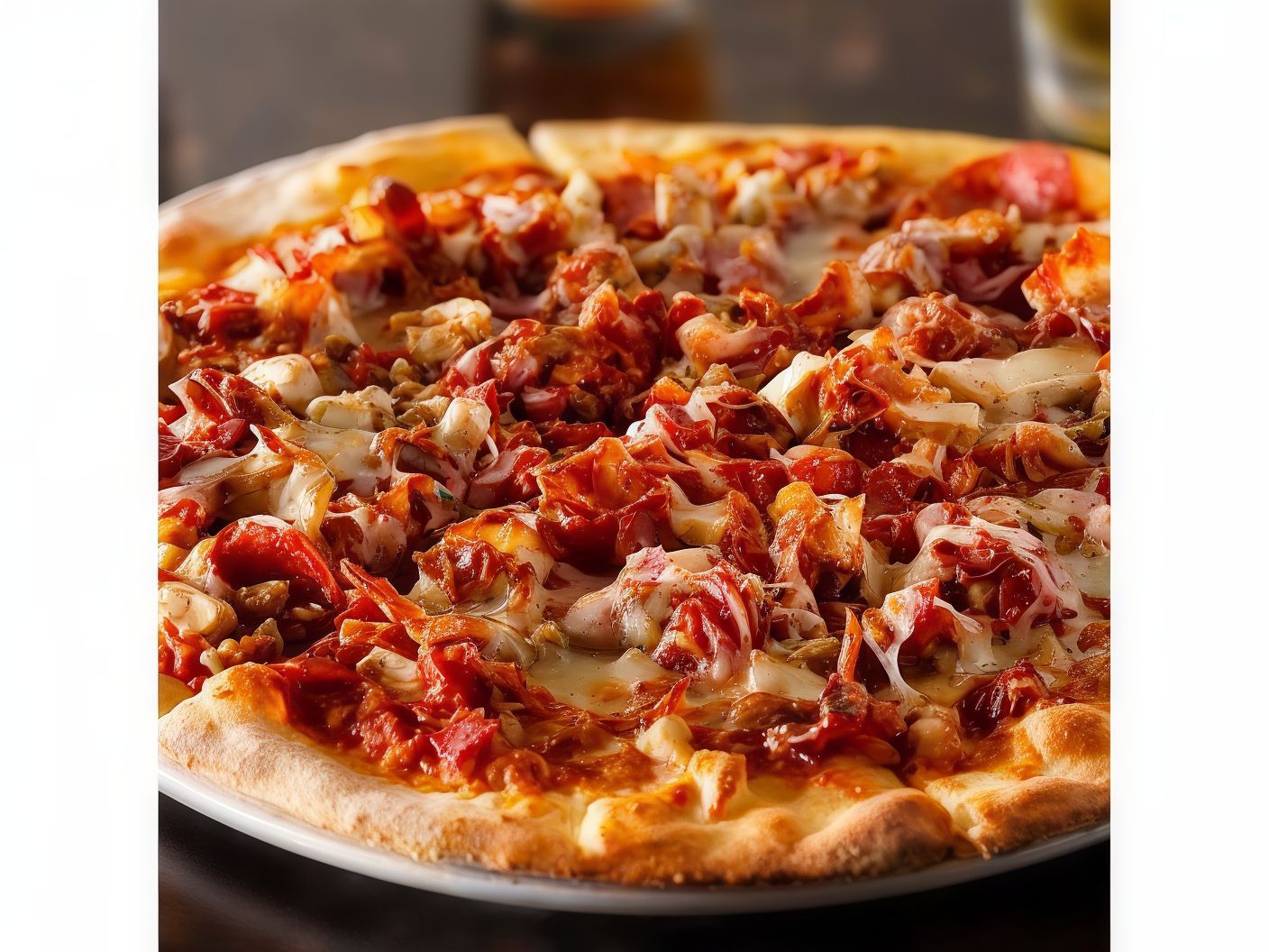 Smoked Cocktail Italian Pizza