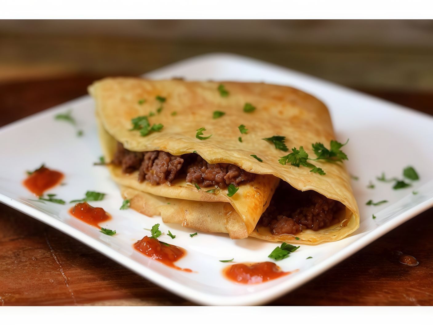 Minced Meat Crepe