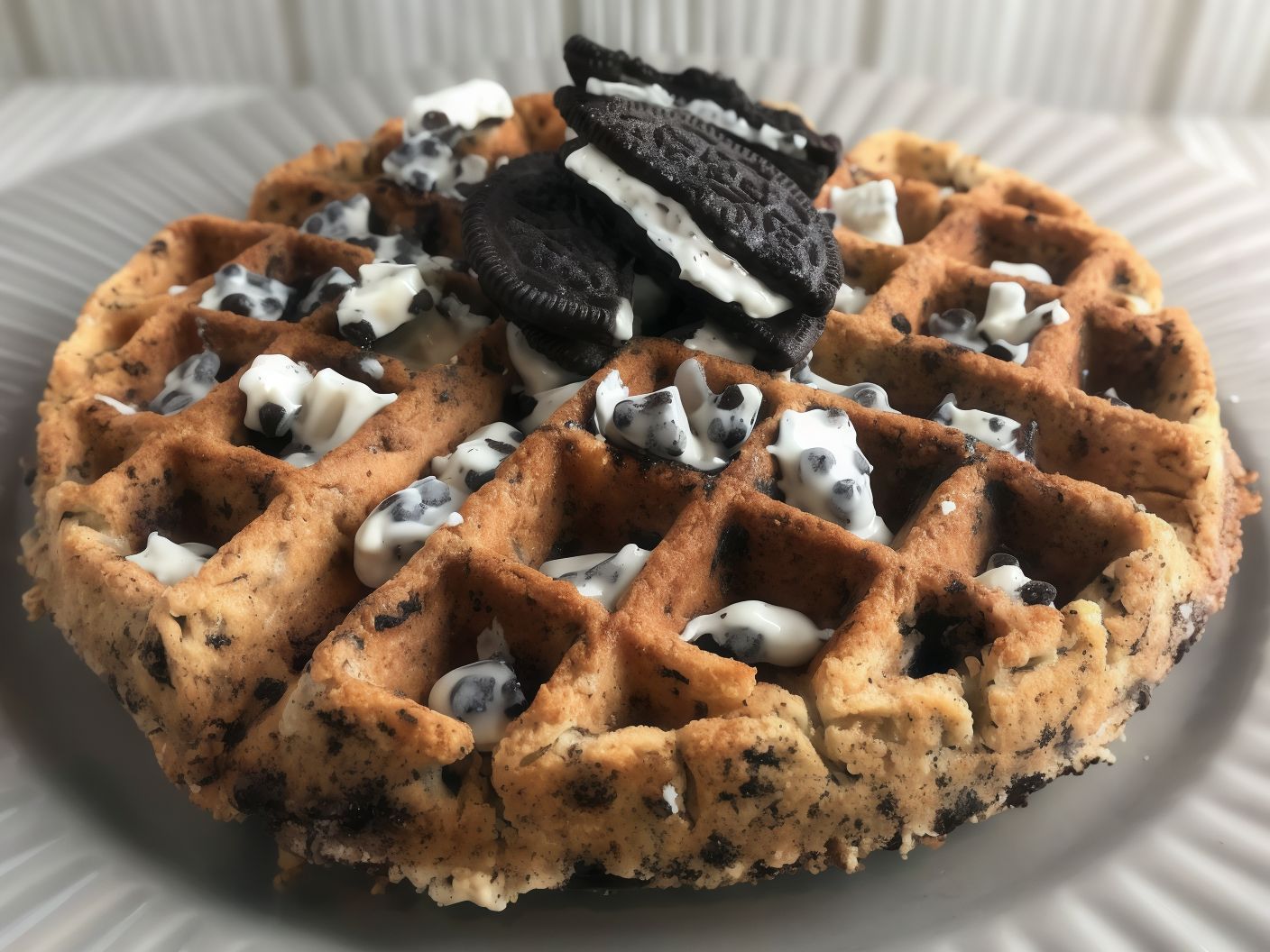 Stuffed Oreo Waffle