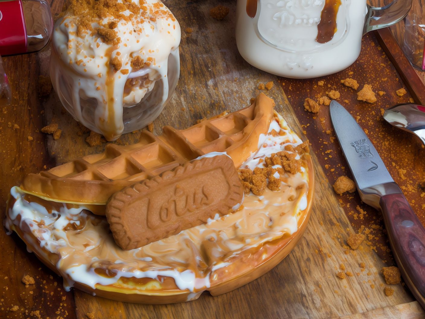 Belgian Waffle with Lotus