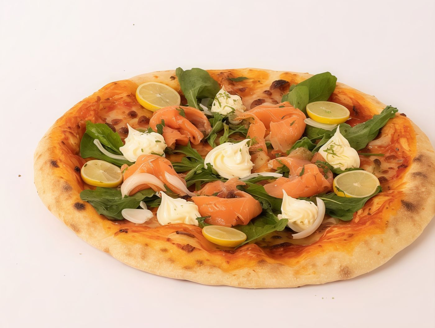 Smoked Salmon Pizzas