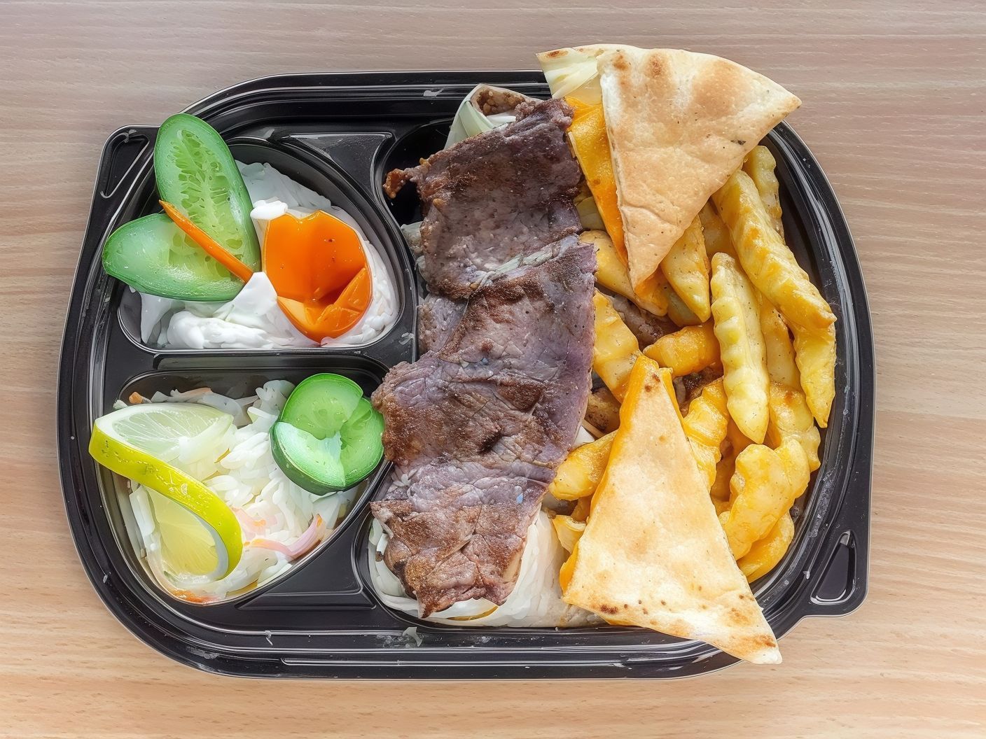 100% Meat Baladi Shawarma Meal
