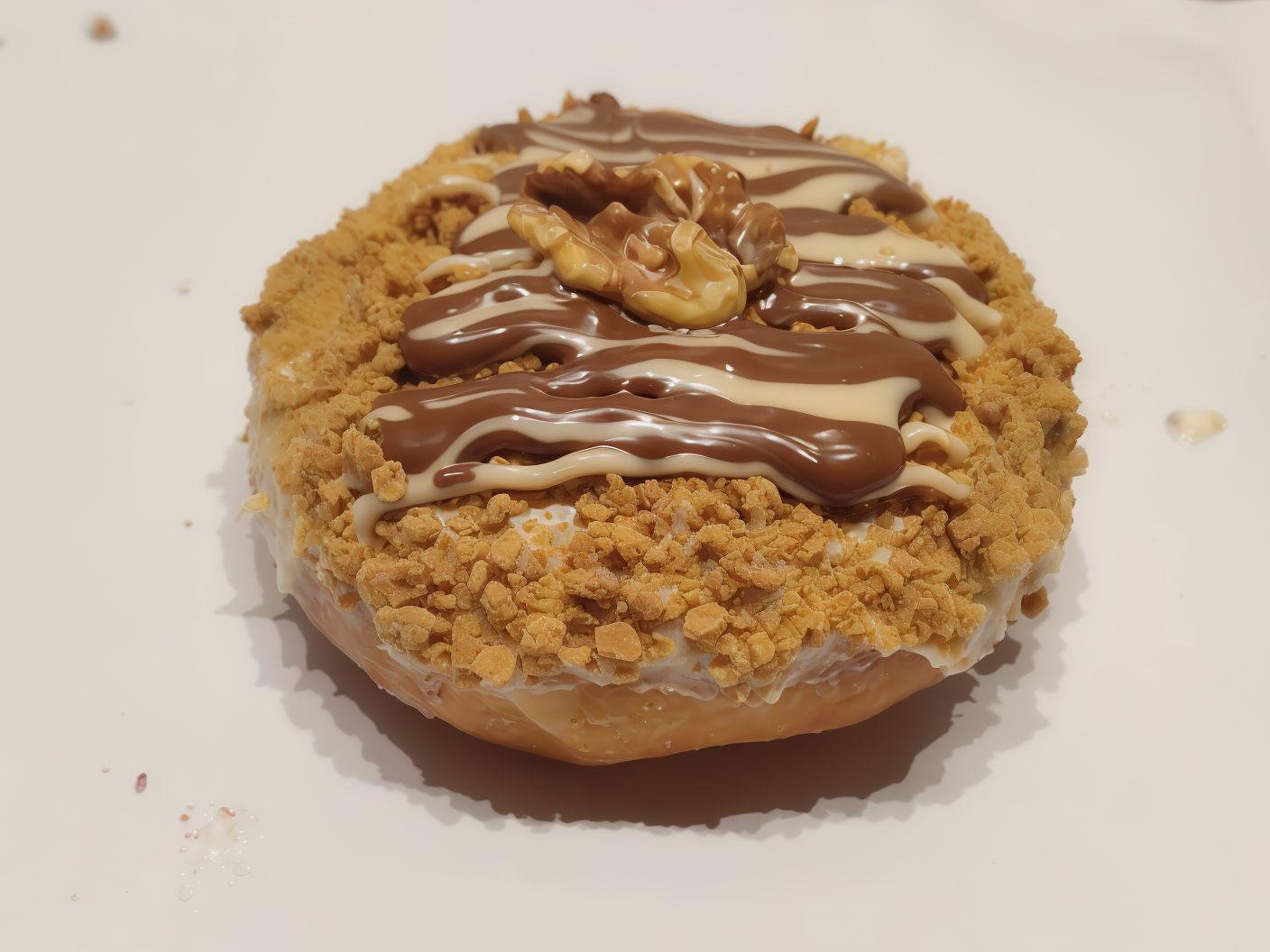 Large white honey with honey cream filling