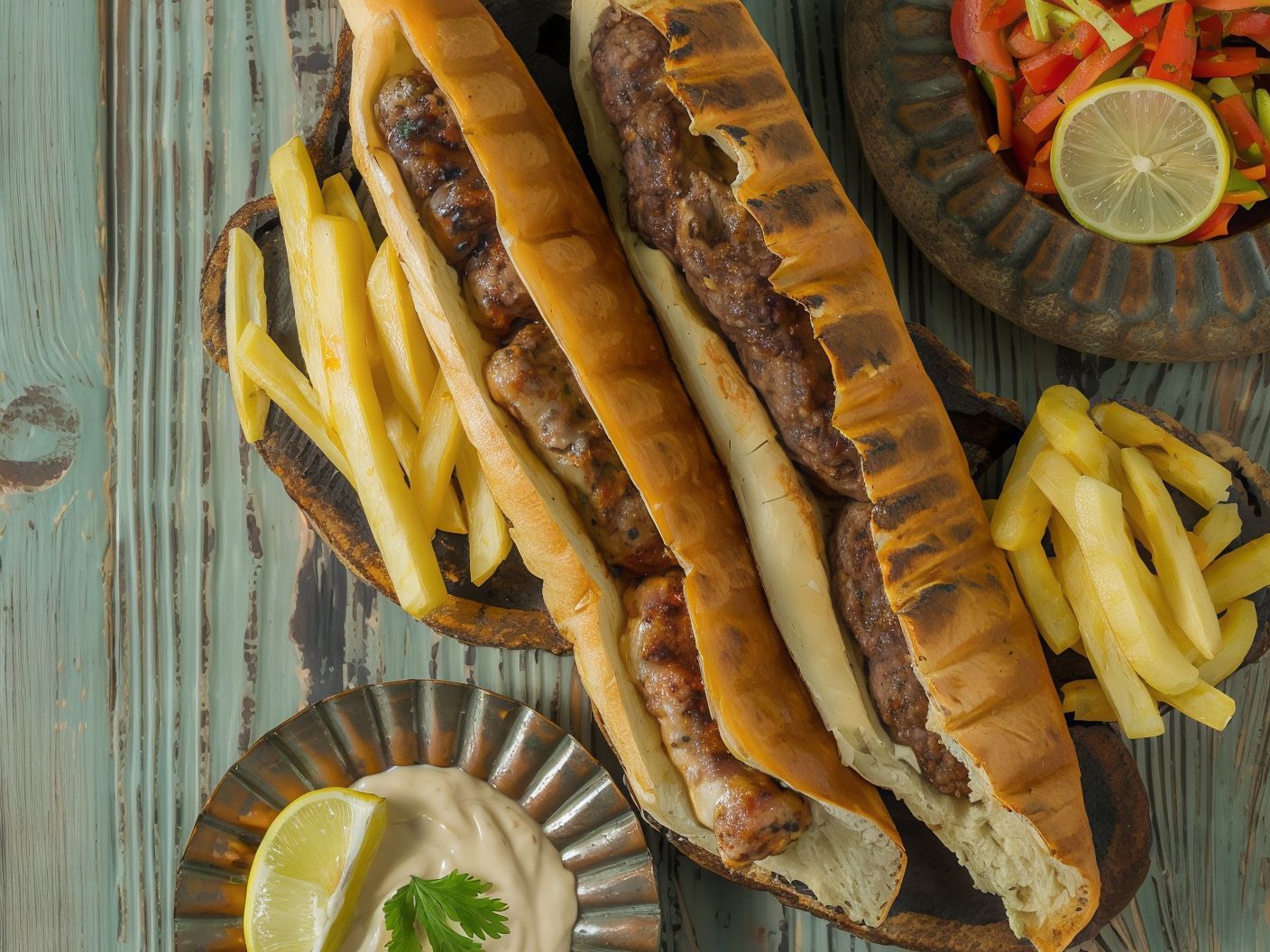 Grilled Kofta Sandwich