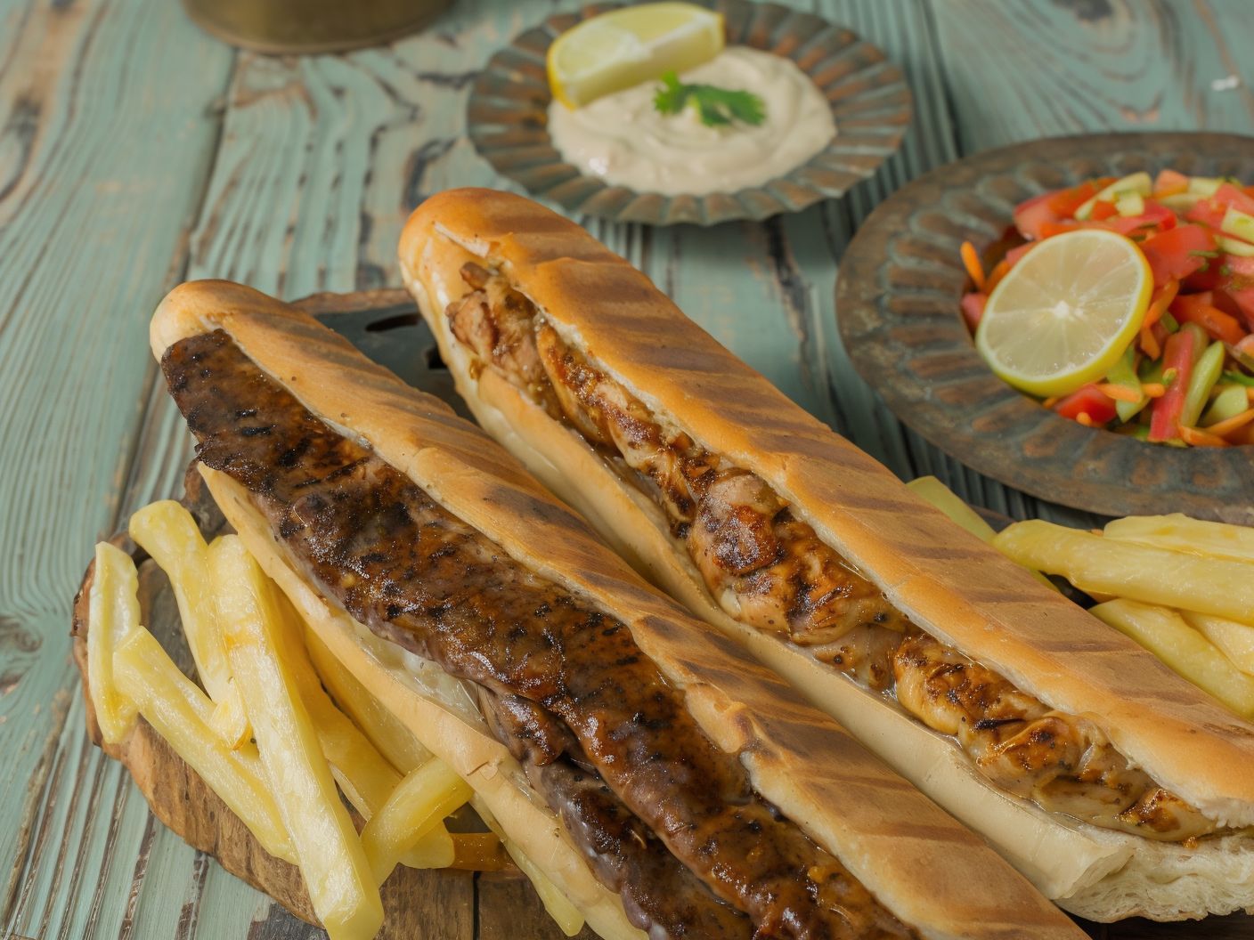 Grilled Sausage Sandwich