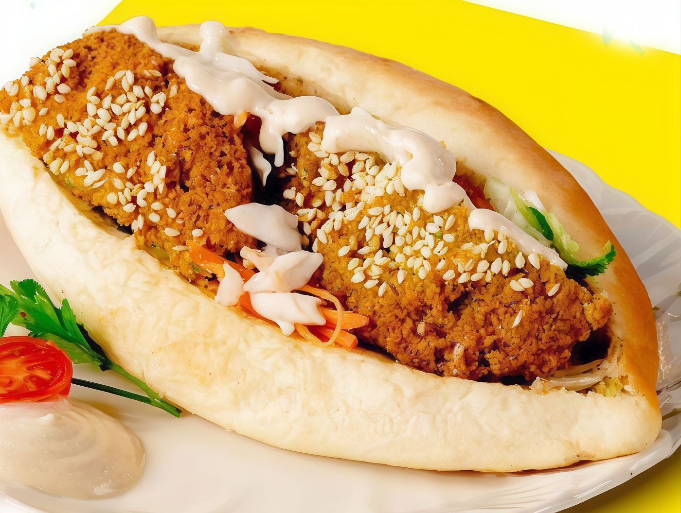 Falafel with pickled lemon