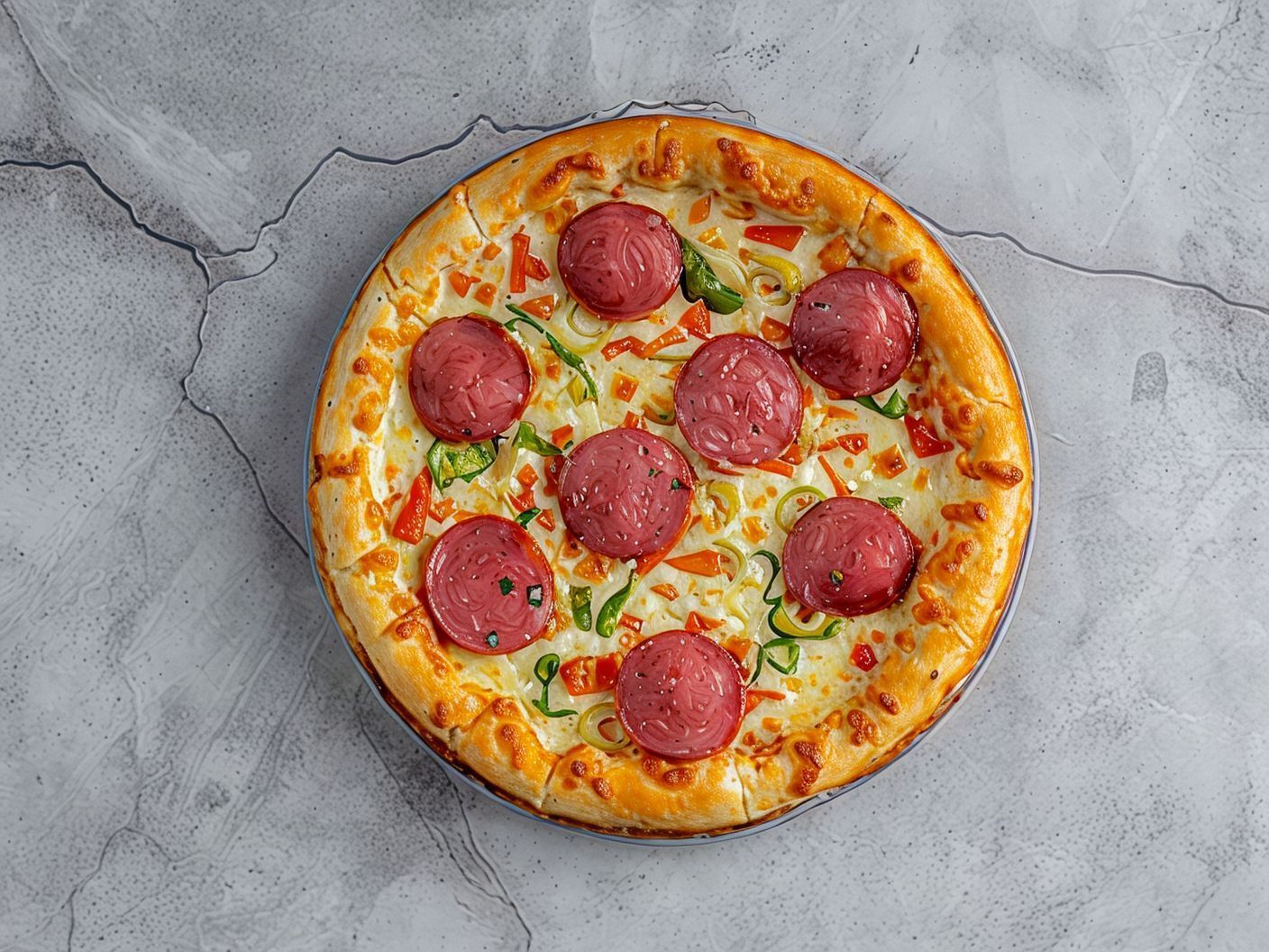 Salami Pizza