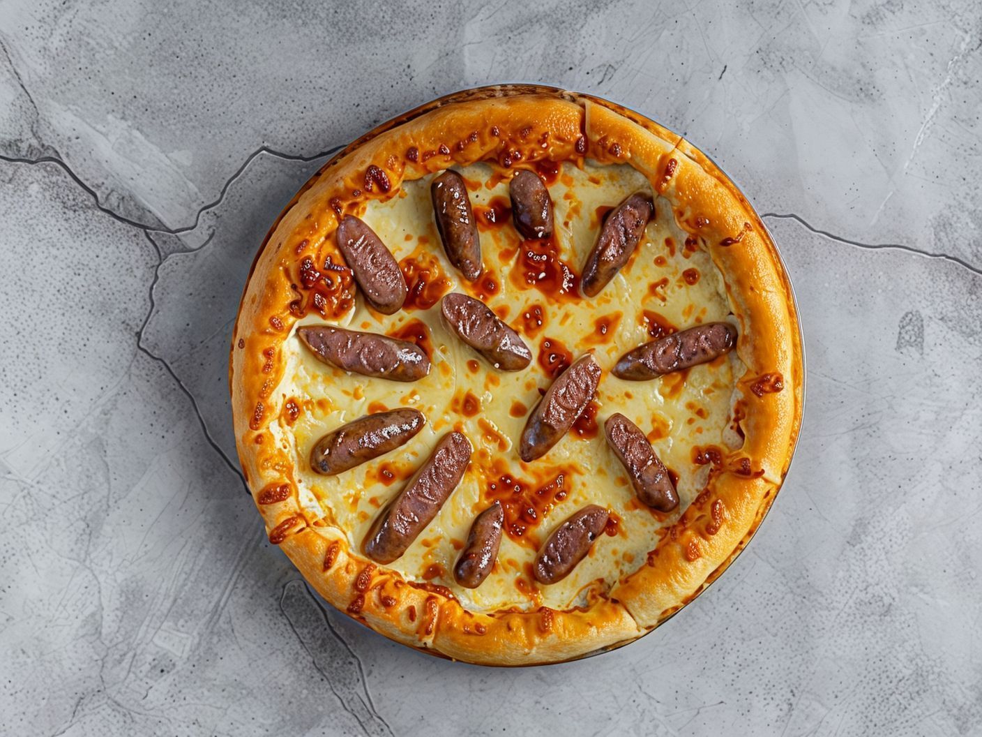 Oriental Sausage Pizza