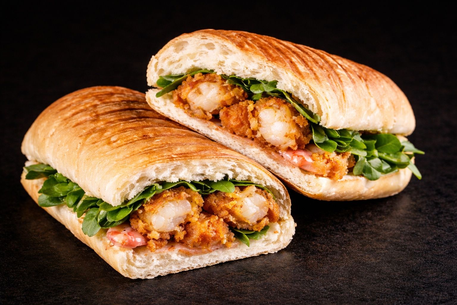Crispy Shrimp Sandwich