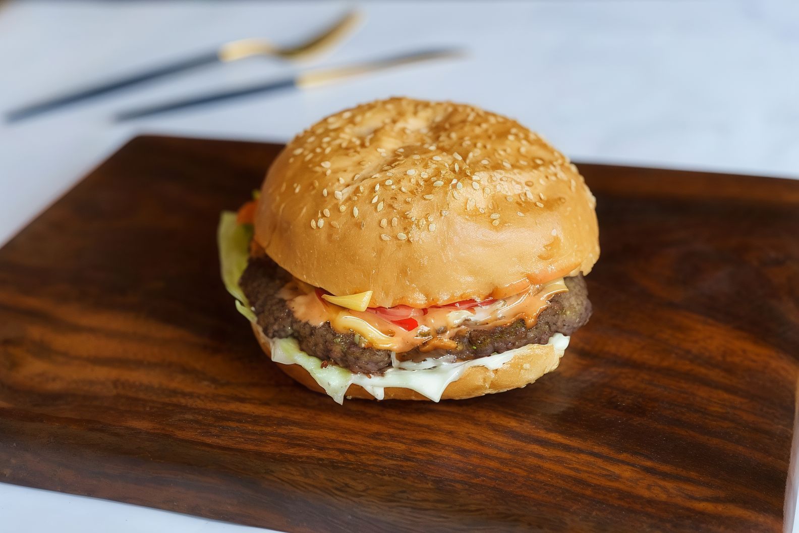 Charcoal Beef Jambo Burger