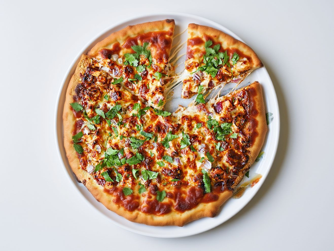 Chicken BBQ pizza