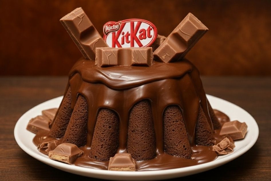 Molten Cake Nutella With KitKat