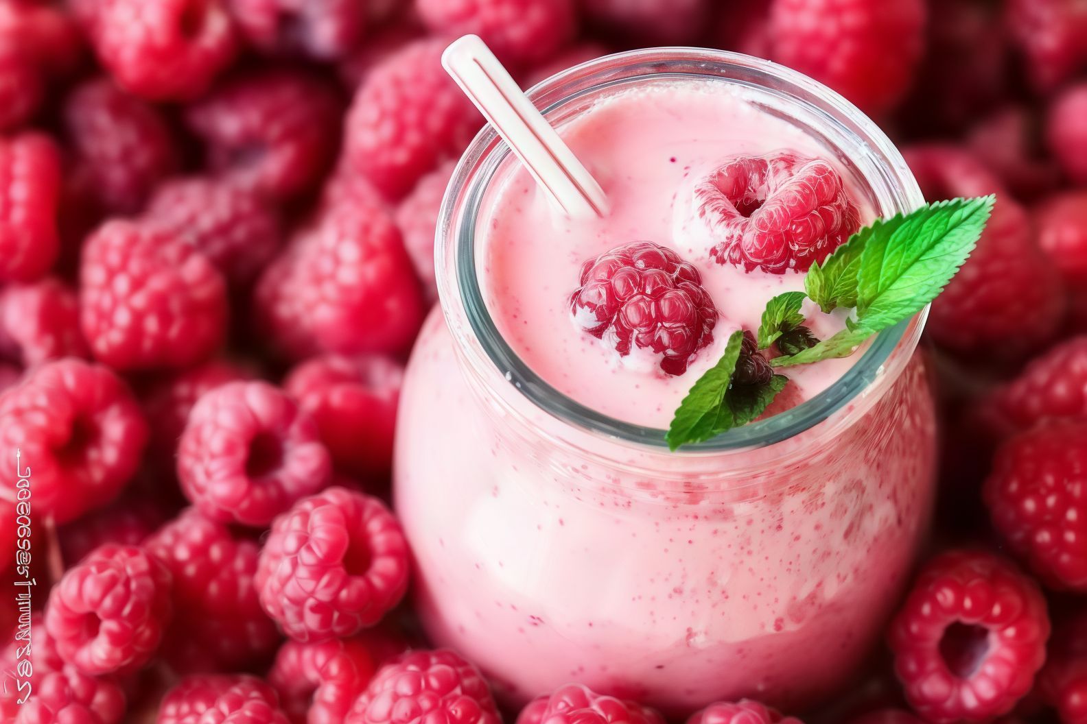Raspberry Yogurt Jar