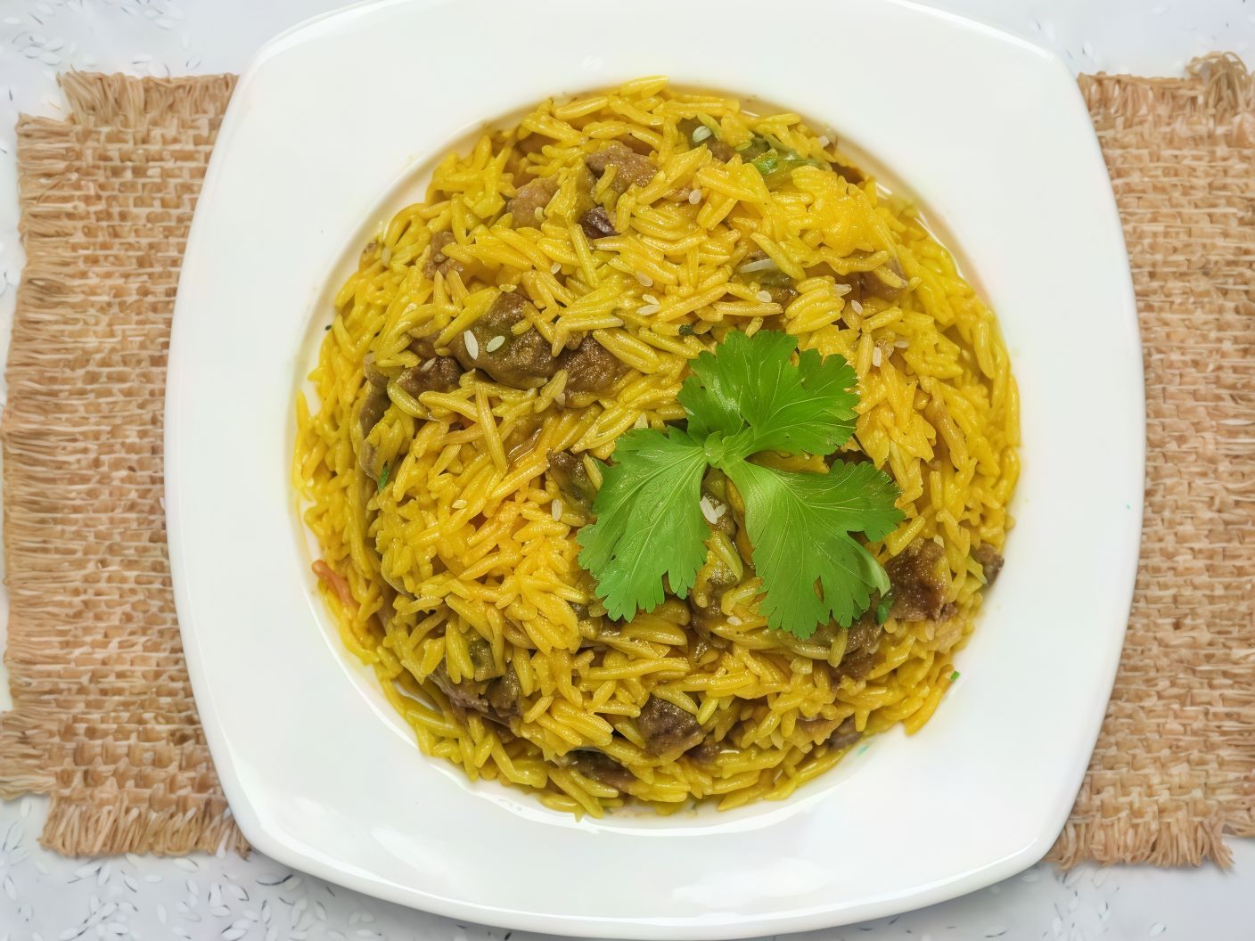 Basmati rice with liver