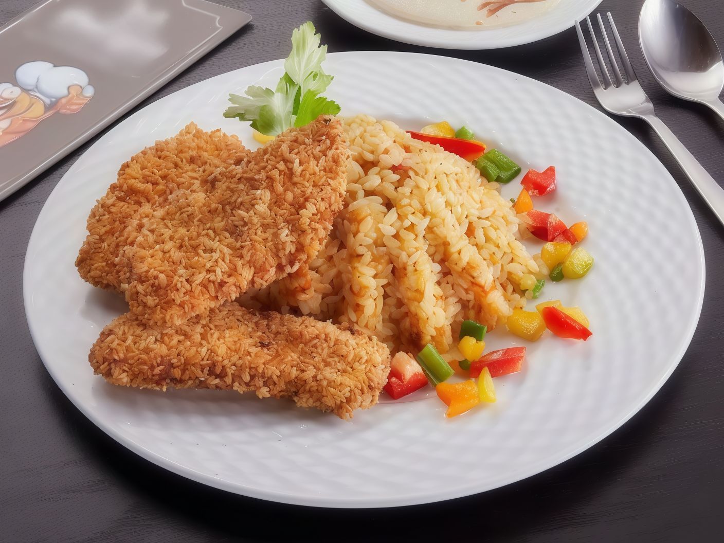 Crispy Fish Fillet Rice Platter