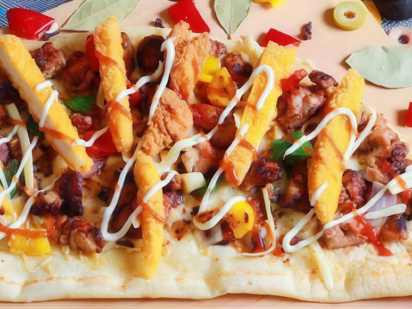 Chicken Cocktail Crepe