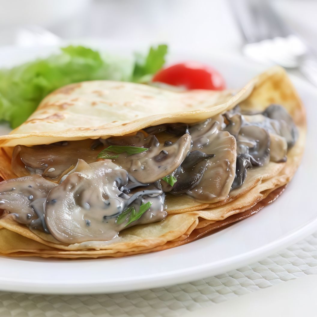 Mushroom crepe