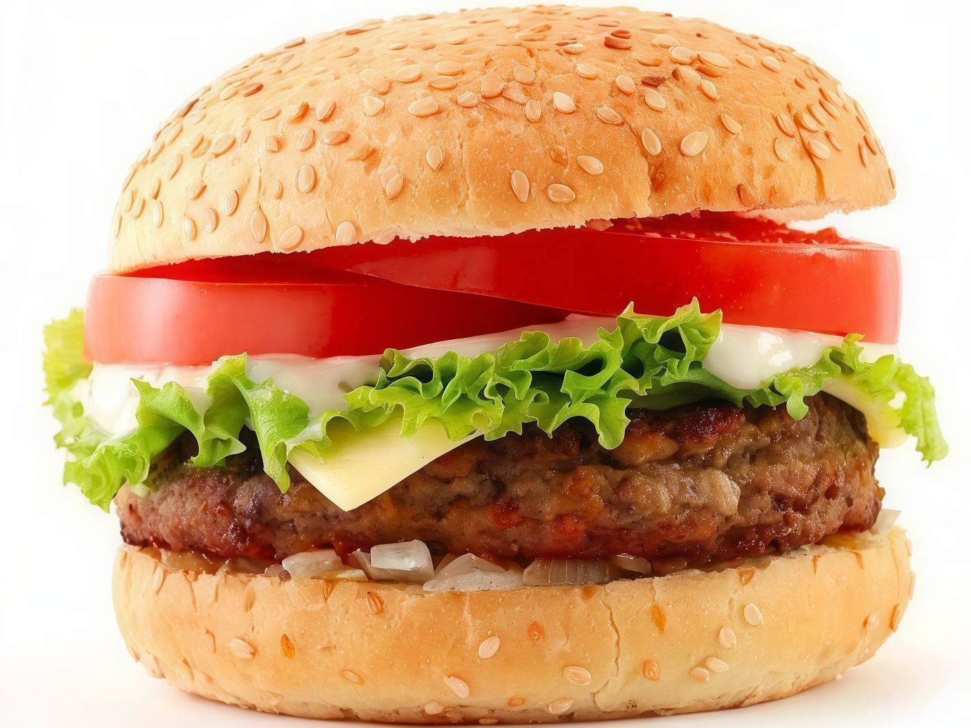 Plain Burger Sandwich