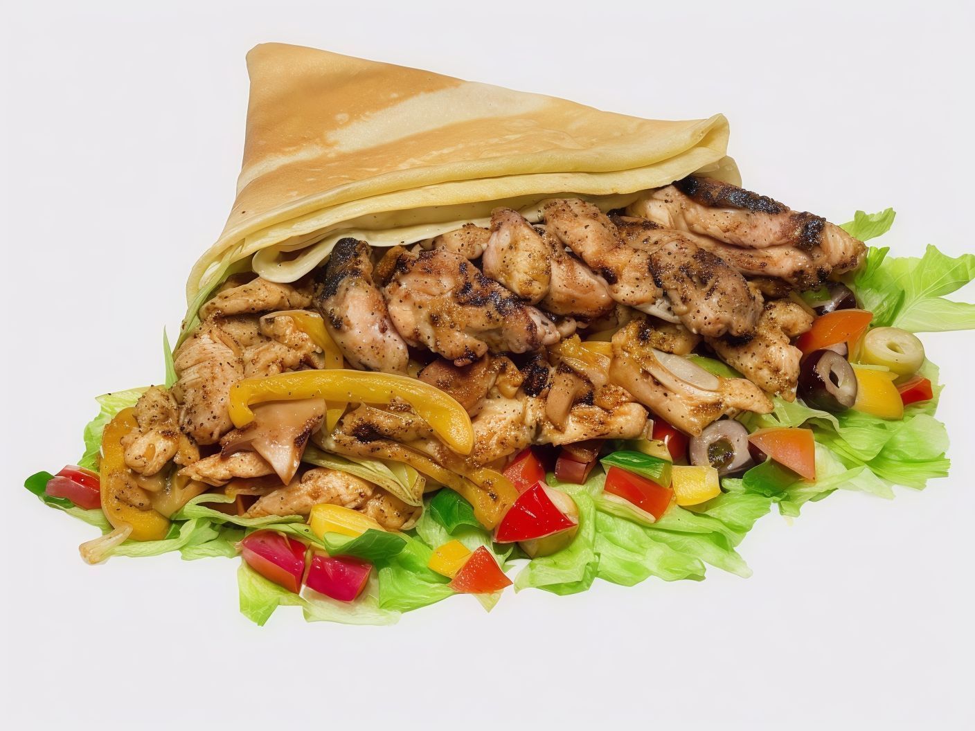 Chicken Shawarma Crepe
