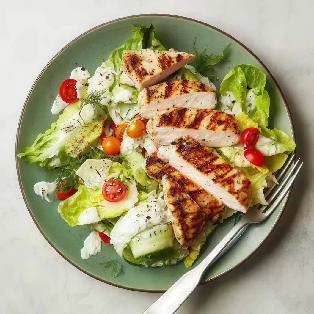 Grilled Chicken Slices Salad