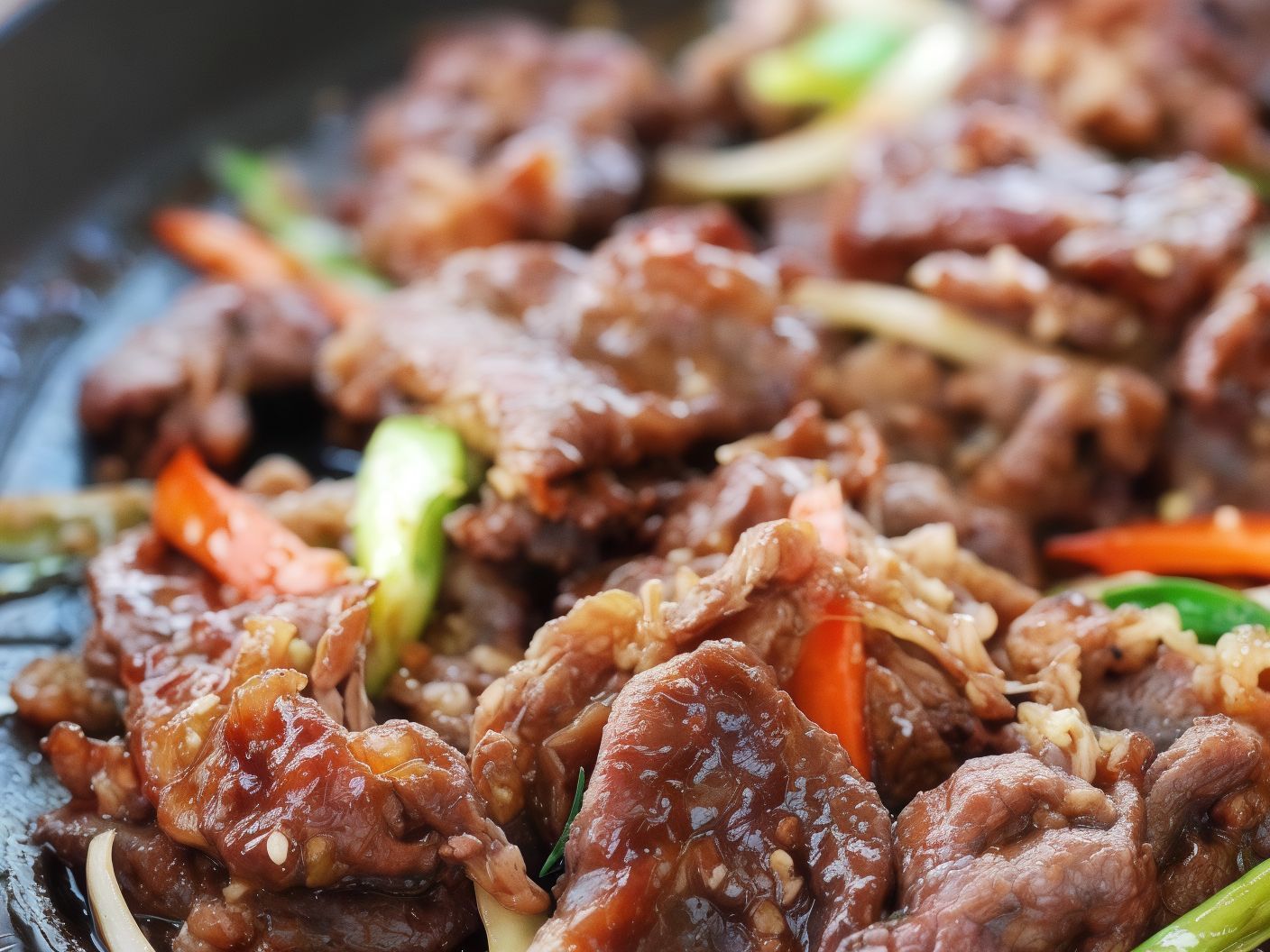 B06- BBQ Beef on Hot Plate