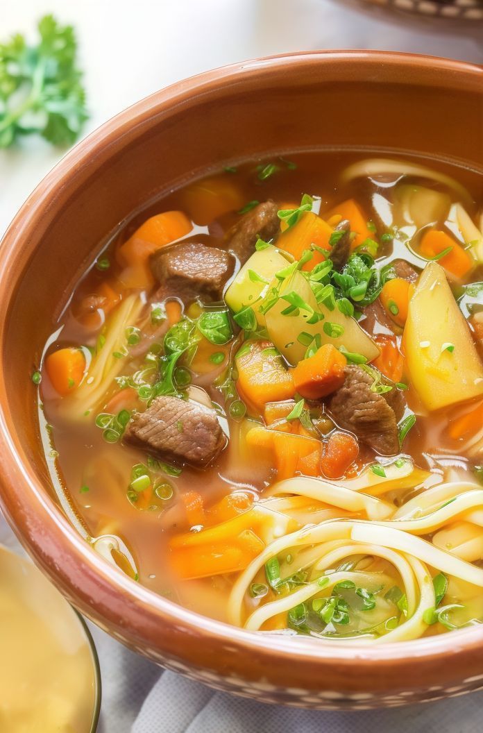 N11- Noodle Soup with vegetables and Beef