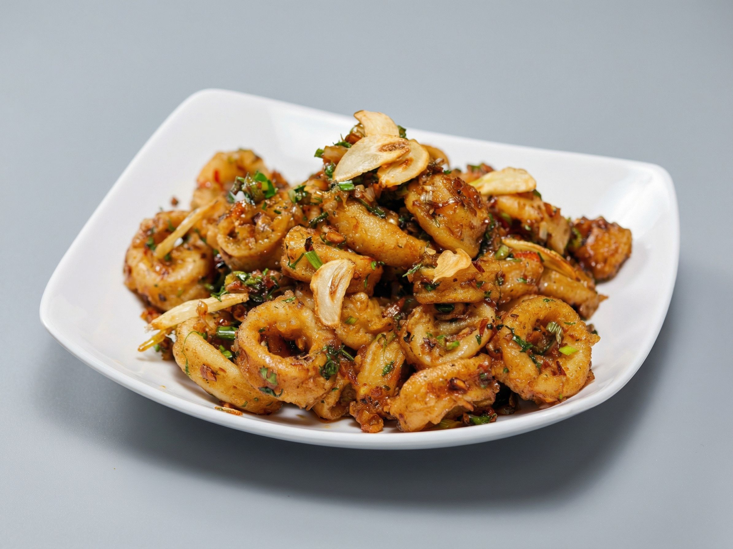 S07- Squid with Onion and Garlic