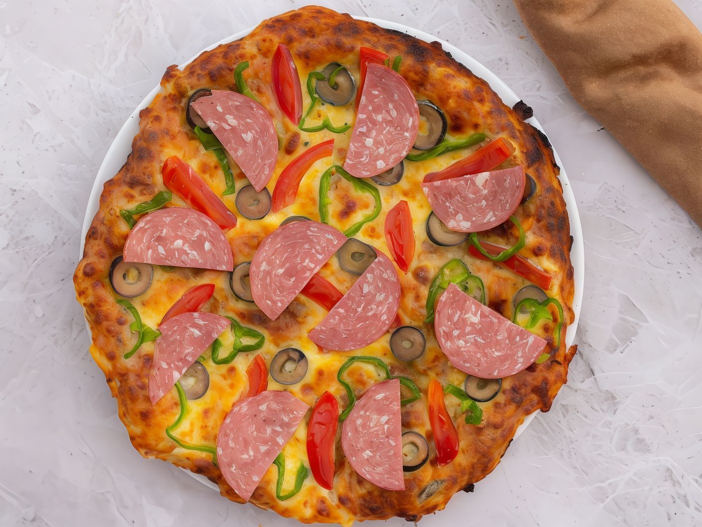 Salami Pizza